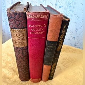 Vintage Leather Bound Book Collection